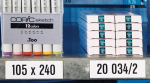 Bearing labels, magnetic WxL 30x100 mm white PU = 100 pieces