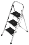Folding step 3 steps Platform height 700 mm Aluminium with steel steps