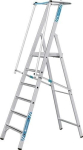 Stufenstehleiter Alu 6 Stufen Plattformhöhe 1,56 m, Arbeitshöhe 3,56 m Zarges ZAP Safemaster
