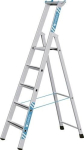 Aluminium trap met plank 8 treden Platformhoogte 2,12 m, werkhoogte 4,15 m Zarges Saferstep S