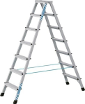 Stufenstehleiter Alu 2x7 Stufen Leiterlänge 1,9 m, Arbeitshöhe 3,25 m Zarges XLstep B