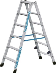 Stehleiter mit 2x6 Stufen Leiterlänge 1,37 m, Arbeitshöhe 2,75 m senkr. Leiterhöhe 1,29 m, Zarges Nova B