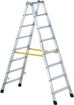 Trapladder met 2x8 treden Ladderlengte 1,84 m, werkhoogte 3,20 m Verticale ladderhoogte 1,72 m, Zarges Nova B