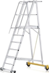 Plattformleiter Alu 10 Stufen Plattformhöhe 2,60 m, Arbeitshöhe 4,60 m Zarges ZAP Safemaster Plus S