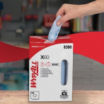 Wypall X60 reinigingsdoek LxB 420x245 ca. mm, blauw 1-lg, geperforeerd, rol van meerdere
