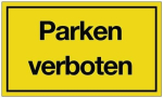 Bord Kunststof informatiebord Geen parkeerplaats 250 x 150 mm