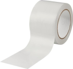 Bodenmarkierungsband L=33 m, B=75 mm, weiß selbstklebend PVC