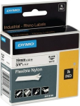 Schrijflint nylon 19 mm/L=3,5 m zwart op wit Dymo