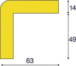 Corner protection type H+ red-white 1000 mm Polyurethane foam