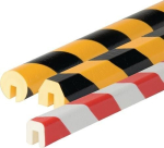 Type B edge protection profile red-white 5000 mm Polyurethane foam, attachable