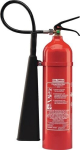 Kohlendioxidfeuerlöscher 5 kg Brandklasse 89B mit Wandhalter