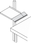 Toetsenbord- en muislade BxHxD 760x210x20 mm voor paktafels/universeel rek