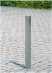 Edelstahl-Sperrpfosten 70 x 70 aus Bodenhülse