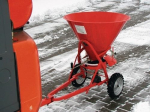 Gritting lorry 105 l f. Forklift truck, spreading width 1-6 m Metal, painted red
