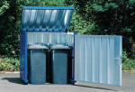 Gegalvaniseerde materiaalbak, zonder voet BxDxH 1420x1080x1470 mm