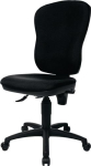 Office swivel chair Permamentkontakt Seat 480x440 mm black without backrest Topstar load capacity: 110 kg
