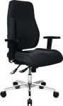 Bürodrehstuhl Sitzhöhe 430-510 mm Synchron-Technik, schwarz