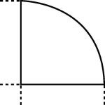 Corner bracket, 90 degrees WxD 800x800mm maple decor Belo
