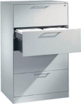 Hangende archiefkastA 4 liggend HxBxD 1310x800x600 mm lichtgrijs/lichtgrijs