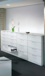 Hangende archiefkastA 4 liggend HxBxD 1310x800x600 mm zwart-grijs/ gentiaanblauw