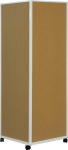 Litfasssäule, mobil B650xT650xH1800 mm Korkbezug