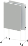 Presentatiewand 3 stuks B 2700xD 500xH 1800 mm Textielhoes lichtgrijs