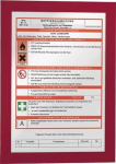 Magnetrahmen DIN A4, rot VE = 2 Stück