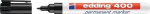 Permanent marker black Line width 1 mm round tip edding 400