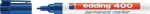 Permanent marker blue Line width 1 mm round tip edding 400