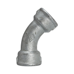 Elbow 45° long no. 41 galvanised I/I Rp ISO/EN G1/45°