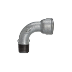 Elbow 90° long no.1 galvanised I/A Rp/R ISO/EN G4
