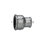Rood. stopcontact nr. 240 gegalvaniseerd I/I Rp 1.1/4" x 3/4" ISO/EN M2