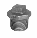 Plug with rim no. 290 galvanised A R 3" ISO/EN T9 Georg Fischer