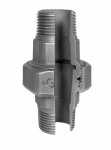 Screw connection no. 344 galvanised A/A R 3/4" conical sealing Georg Fischer