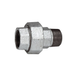 Screw connection no. 341 galvanised I/A Rp/R 1" conical sealing ISO/EN U12