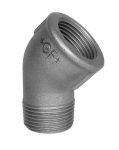 Winkel 45° Nr.121 verzinkt I/A Rp/R 2.1/2" ISO/EN A4/45° Georg Fischer