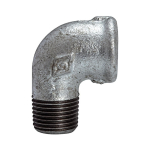 Hoek 90° Nr.92 gegalvaniseerd I/A Rp/R 2.1/2" ISO/EN A4