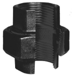 Screw connection no. 340 black I/I Rp 1/4" conical sealing ISO/EN U11