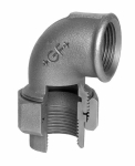 Hoekconnector nr. 96 zwart I/I Rp 1.1/2" conische afdichting ISO/EN UA11 Georg Fischer