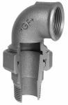 Hoekconnector nr. 98 zwart I/A Rp/R 1/2" conische afdichting ISO/EN UA12 Georg Fischer