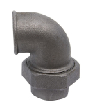 Hoekconnector nr. 96 zwart I/I Rp 1.1/2" conische afdichting ISO/EN UA11