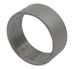 Muffe schwarz Rp 2" halbe Länge, ca. 27 mm Stahl