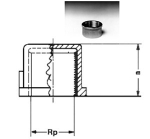Gunmetal cap 3301 1.1/2", with internal thread
