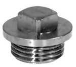 Gunmetal plug 3290 1/2" with rim and outside square