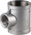 T-piece reduced 1" x 3/4" x 1" stainless steel AISI 316L