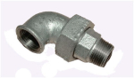 Elleboogfitting vlakdicht 1.1/2" I/A roestvrij staal A4