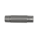 Pipe double nipple DIN 2982 1.1/2 "x100 mm stainless steel AISI 316L