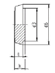 MRS Blindkegel massiv DN25 304L, blank