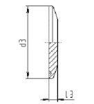 MRS Klemverbinding TC DIN 32676-A-KK DN15 304L, glanzend