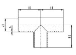 MRS T-piece SSS long 28x1.5 DN25 DN 25, 316L/V4A, polished
